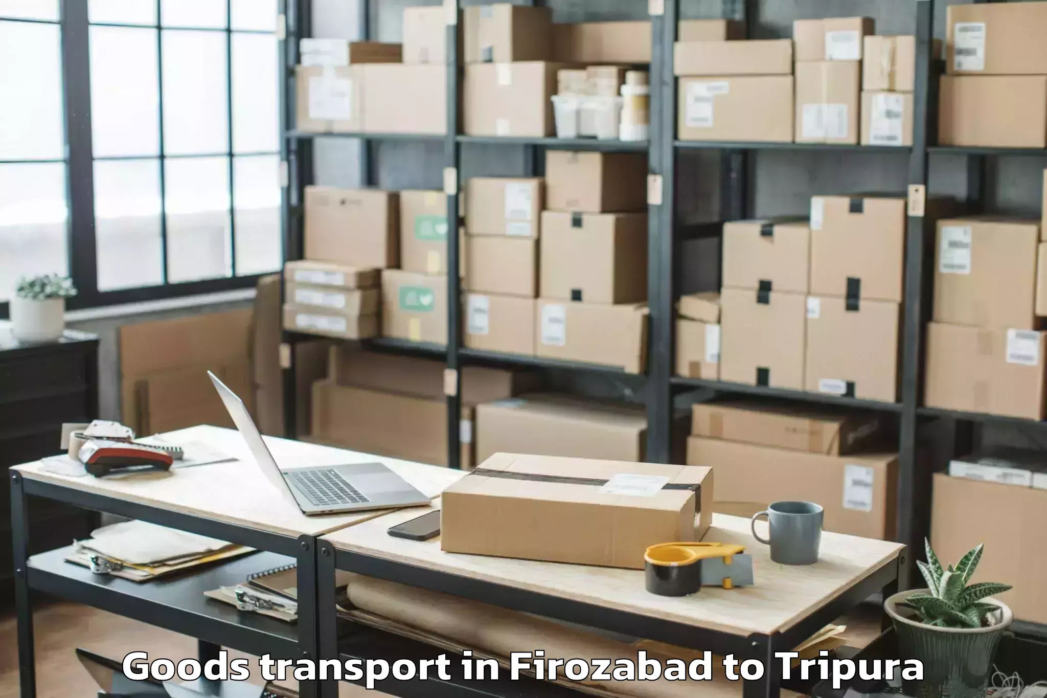 Firozabad to Agartala Airport Ixa Goods Transport